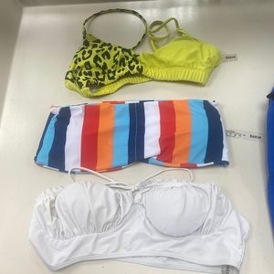 3 bathing suit tops from shein